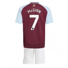 Aston Villa John McGinn #7 Hjemmedraktsett Barn 2024-25 Kortermet (+ korte bukser)